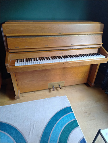 Knight upright piano oak - knight,