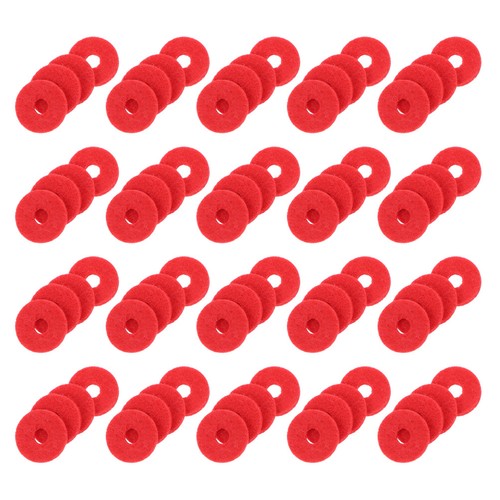 Reusable piano wool pads red - piano,