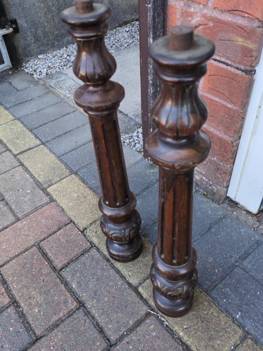 Two upright piano legs from - piano,