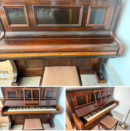 Upright vintage acoustic piano - upright,