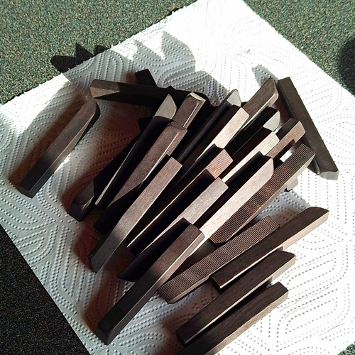 Vintage piano keys - piano, reclaimed