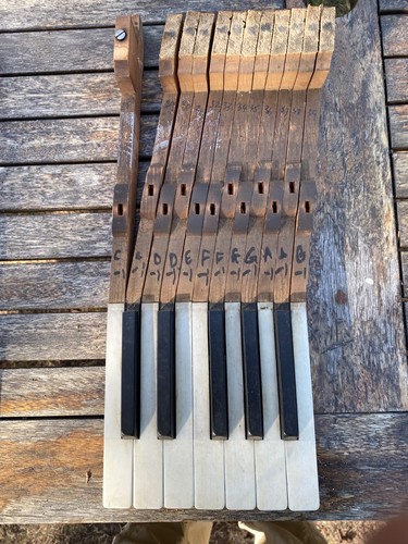Piano keys vintage one - keys,,